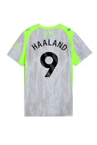 Manchester City Erling Haaland #9 Jalkapallovaatteet Naisten Kolmaspaita 2025-26 Lyhythihainen